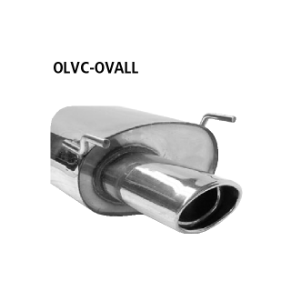 Bastuck Endschalldämpfer mit Einfach-Endrohr Oval LH 120x 80 mm für OPEL VECTRA C 1.6 16V - 74 KW / OLVC-OVALL