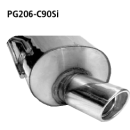 Bastuck Endschalldämpfer mit Einfach-Endrohr 1x...