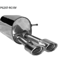 Bastuck Endschalldämpfer mit Doppel-Endrohr 2x Oval...