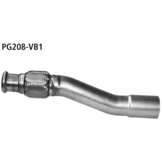 Bastuck Flexibles Verbindungsrohr für PEUGEOT 208 1.2 - 60 KW / PG208-VB1