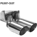 Bastuck Endschalldämpfer mit Doppel-Endrohr 2x...