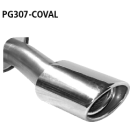 Bastuck Endschalldämpfer mit Einfach-Endrohr Oval...