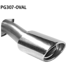 Bastuck Endschalldämpfer mit Einfach-Endrohr Oval...