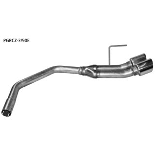 Bastuck Endrohrsatz RH mit Doppel-Endrohr 2x Ø 90 mm eingerollt 20° schräg für PEUGEOT RCZ 1.6 16V - 115 KW / PGRCZ-3/90E
