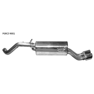 Bastuck Endschalldämpfer LH mit Doppel-Endrohr 2x Ø 90 mm eingerollt 20° schräg für PEUGEOT RCZ 1.6 16V - 147 KW / PGRCZ-90EQ