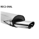 Bastuck Endschalldämpfer mit Einfach-Endrohr oval...