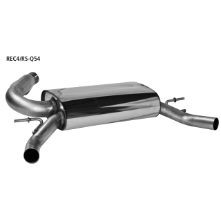 Bastuck Endschalldämpfer ohne Endrohre für Serien Heckschürze LH+RH 1x Ø 54 mm für RENAULT CLIO IV 1.6 RS - 147 KW / REC4/RS-Q54