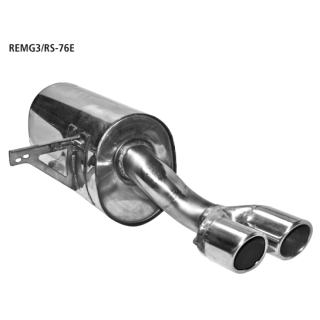 Bastuck Endschalldämpfer mit doppel Endrohr 20° schräg mit Lippe 2x Ø 76 mm für RENAULT MEGANE III Schrägheck (BZ0_) 2.0 TCe (BZ0K) - 132 KW / REMG3/RS-76E