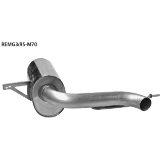 Bastuck Endschalldämpfer mit Ausgang mitte 1x Ø 70 mm für RENAULT MEGANE III Coupe (DZ0/1_) 2.0 TCe (DZ1N) - 184 KW / REMG3/RS-M70