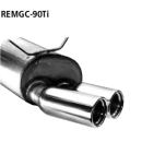 Bastuck Endschalldämpfer mit Doppel-Endrohr 2x...