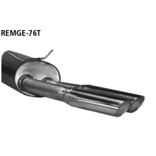 Bastuck Endschalldämpfer mit Doppel-Endrohr 2x Ø 76 mm für RENAULT MEGANE I Grandtour (KA0/1_) 1.9 dTi (KA1U) - 59 KW / REMGE-76T