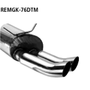 Bastuck Endschalldämpfer mit Doppel-Endrohr DTM 2x...