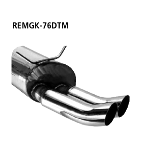 Bastuck Endschalldämpfer mit Doppel-Endrohr DTM 2x Ø 76 mm für RENAULT MEGANE Scenic (JA0/1_) 1.4 i (JA0E) - 55 KW / REMGK-76DTM
