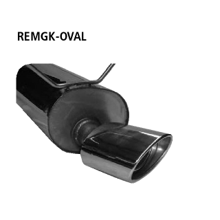 Bastuck Endschalldämpfer mit Einfach-Endrohr oval 153x 95 mm für RENAULT MEGANE I (BA0/1_) 1.4 16V (BA0D, BA1H, BA0W, BA10) - 70 KW / REMGK-OVAL