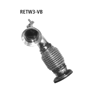 Bastuck Verbindungsrohr Endschalldämpfer auf Serienanlage für SMART FORTWO Coupe (453) 1.0 (453.342) - 52 KW / RETW3-VB