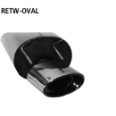 Bastuck Endschalldämpfer mit Einfach-Endrohr oval...