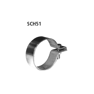 Bastuck Auspuffschelle Edelstahl Ø 51-55 mm für ROVER MINI 1300 - 37 KW / SCH51