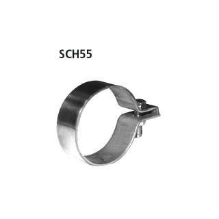 Bastuck Auspuffschelle Edelstahl Ø 55-59 mm für BMW 1 Coupe (E82) 118 d - 105 KW / SCH55