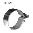 Bastuck Auspuffschelle Edelstahl Ø 59-63 mm...