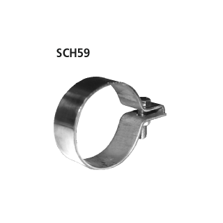 Bastuck Auspuffschelle Edelstahl Ø 59-63 mm für CHRYSLER 300 C Touring (LX) 3.5 - 183 KW / SCH59