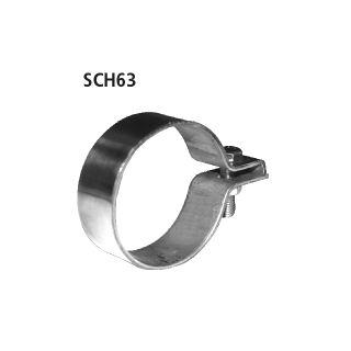 Bastuck Auspuffschelle Edelstahl Ø 63-68 mm für VW POLO (6N2) 1.9 D - 47 KW / SCH63