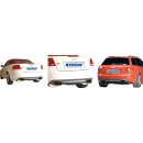 Bastuck Auspuffschelle Edelstahl Ø 63-68 mm für AUDI A4 Avant (8E5, B6) 1.8 T - 140 KW / SCH63