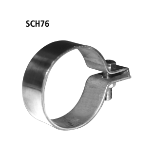 Bastuck Auspuffschelle Edelstahl Ø 74-79 mm für KIA PRO CEE´D (JD) 1.6 CRDi 110 - 81 KW / SCH76