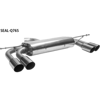 Bastuck Endschalldämpfer mit Doppel-Endrohr 2x Ø 76 mm LH + RH 20° schräg geschnitten für SEAT ALTEA XL (5P5, 5P8) 1.6 TDI - 77 KW / SEAL-Q76S