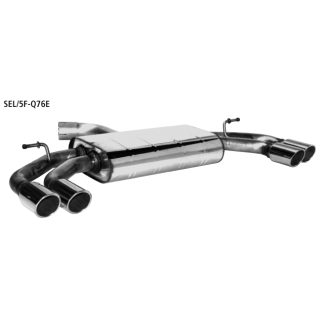 Bastuck Endschalldämpfer mit Doppel-Endrohr LH + RH 2x Ø 76 mm mit Lippe 20° schräg geschnitten für SEAT LEON (5F1) 2.0 Cupra - 195 KW / SEL/5F-Q76E