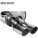 Bastuck Endschalldämpfer mit Doppel-Endrohr 2x...