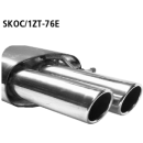 Bastuck Endschalldämpfer mit Doppel-Endrohr 2x...