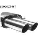 Bastuck Endschalldämpfer mit Doppel-Endrohr 2x...