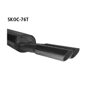 Bastuck Endschalldämpfer mit Doppel-Endrohr 2x Ø 76 mm für SKODA OCTAVIA Combi (1U5) 1.9 TDI - 81 KW / SKOC-76T
