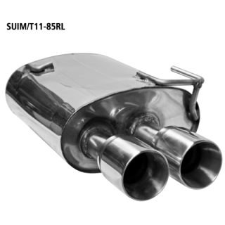 Bastuck Endschalldämpfer mit Doppel-Endrohr 2x Ø 85 mm im RACE-Look LH links für SUBARU IMPREZA Schrägheck (GR, GH, G3) 2.5 WRX SE AWD - 195 KW / SUIM/T11-85RL