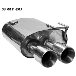 Bastuck Endschalldämpfer mit Doppel-Endrohr 2x Ø 85 mm im RACE-Look RH rechts für SUBARU IMPREZA Schrägheck (GR, GH, G3) 2.5 WRX STI AWD - 221 KW / SUIM/T11-85RR