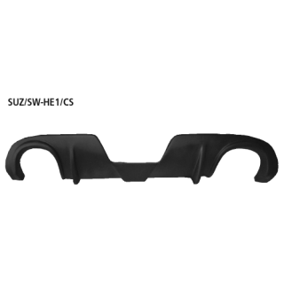 Bastuck Heckschürzeneinsatz mit Ausschnitt für 2x Einfach-Endrohr LH + RH für SUZUKI SWIFT III (MZ, EZ) 1.3 - 68 KW / SUZ/SW-HE1/CS