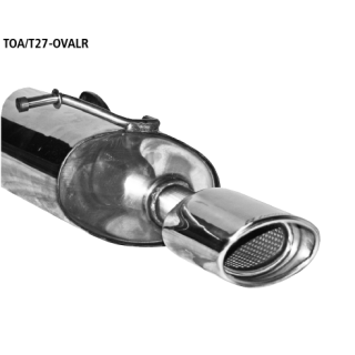 Bastuck Endschalldämpfer mit Einfach-Endrohr oval 120x 80 mm RH für TOYOTA AVENSIS Stufenheck (ZRT27, ADT27) 2.2 D-4D - 110 KW / TOA/T27-OVALR