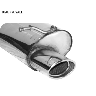 Bastuck Endschalldämpfer mit Einfach-Endrohr oval 120x 80 mm LH für TOYOTA AURIS TOURING SPORTS (ADE18_, ZWE18_, ZRE18_) 2.0 D-4D - 91 KW / TOAU-F/OVALL