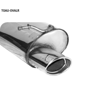 Bastuck Endschalldämpfer mit Einfach-Endrohr oval 120x 80 mm RH für TOYOTA AURIS TOURING SPORTS (ADE18_, ZWE18_, ZRE18_) 1.4 D-4D - 66 KW / TOAU-OVALR