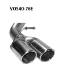 Bastuck Doppel-Endrohr mit Lippe 20° schräg...