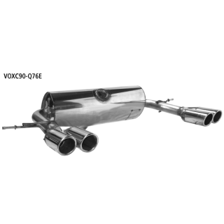 Bastuck Endschalldämpfer mit Doppel-Endrohr 2x Ø 76 mm LH + RH mit Lippe 20° schräg geschnitten für VOLVO XC90 I 2.5 T - 154 KW / VOXC90-Q76E