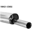 Bastuck Endschalldämpfer mit Einfach-Endrohr 1x...