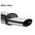 Bastuck Endschalldämpfer mit Einfach-Endrohr oval 153x 95 mm für VW SCIROCCO (53B) 1.6 - 81 KW / VWG1-OVAL