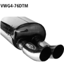 Bastuck Endschalldämpfer DTM mit Doppel-Endrohr 2x...