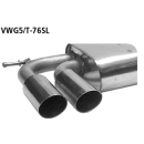 Bastuck Endschalldämpfer mit Doppel-Endrohr 2x...