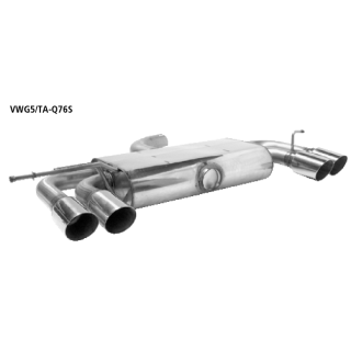 Bastuck Endschalldämpfer mit Doppel-Endrohr 2x Ø 76 mm LH+RH für AUDI A3 (8P1) 2.0 TFSI quattro - 147 KW / VWG5/TA-Q76S