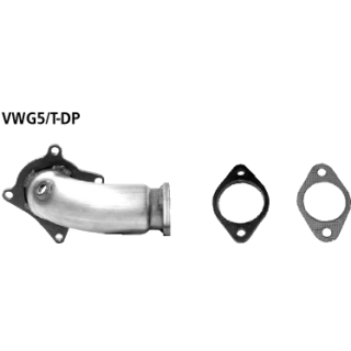 Bastuck Turboabgangsrohr inklusive Flansch und Dichtung für AUDI TT Roadster (8J9) 2.0 TTS quattro - 200 KW / VWG5/T-DP
