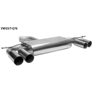 Bastuck Endschalldämpfer mit Doppel-Endrohr 2x Ø 76 mm LH + RH für VW GOLF VI Variant (AJ5) 1.2 TSI - 63 KW / VWG5/T-Q76