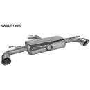 Bastuck Endschalldämpfer mit Einfach-Endrohr LH + RH 1x Ø 100 mm 30° schräg geschnitten für VW GOLF VI Cabriolet (517) 2.0 GTI - 155 KW / VWG6/T-100RS