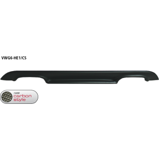 Bastuck Heckschürzen-Ansatz mit Auschnitt für 2x Doppel-Endrohr Carbon Style für VW GOLF VI (5K1) 1.6 TDI - 66 KW / VWG6-HE1/CS